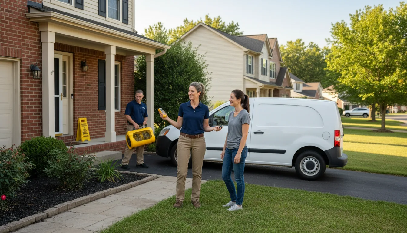 Residential water damage restoration in Slingerlands, NY
